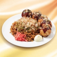 ペアセットそばめしとたこ焼き