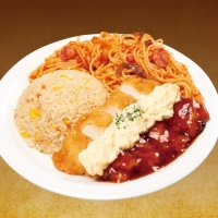 (チキン南蛮)メガ盛りトルコライス
